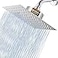 Voolan Rain Shower Head with Filtered High Flow Large Rainfall Shower Heads Made of Stainless Steel Waterfall Showerhead Filter For Hard Water 8 Chrome