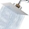 Voolan Rain Shower Head with Filtered High Flow Large Rainfall Shower Heads Made of Stainless Steel Waterfall Showerhead Filter For Hard Water 8 Chrome