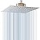 Voolan Rain Shower Head with Filtered High Flow Large Rainfall Shower Heads Made of Stainless Steel Waterfall Showerhead Filter For Hard Water 10 Chrome