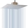 Voolan Rain Shower Head with Filtered High Flow Large Rainfall Shower Heads Made of Stainless Steel Waterfall Showerhead Filter For Hard Water 10 Chrome