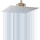 Voolan Rain Shower Head with Filtered High Flow Large Rainfall Shower Heads Made of Stainless Steel Waterfall Showerhead Filter For Hard Water 10 Chrome