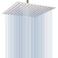 Voolan Rain Shower Head High Flow Large Rainfall Shower Heads Made of Stainless Steel Waterfall Bathroom Square Showerhead Ceiling or Wall Mount 12 Chrome
