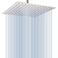 Voolan Rain Shower Head High Flow Large Rainfall Shower Heads Made of Stainless Steel Waterfall Bathroom Square Showerhead Ceiling or Wall Mount 12 Chrome
