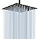 Voolan Rain Shower Head High Flow Large Rainfall Shower Heads Made of Stainless Steel Waterfall Bathroom Square Showerhead Ceiling or Wall Mount 12 Black