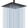 Voolan Rain Shower Head High Flow Large Rainfall Shower Heads Made of Stainless Steel Waterfall Bathroom Square Showerhead Ceiling or Wall Mount 12 Black