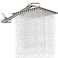 PinWin 12 Inch Square Rain Showerhead with 11 Inch Adjustable Extension ArmLarge Stainless Steel High Pressure Shower HeadUltra Thin Rainfall Bath Shower with Easy to Clean and InstallBrushed Nickel