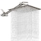 PinWin 12 Inch Square Rain Showerhead with 11 Inch Adjustable Extension ArmLarge Stainless Steel High Pressure Shower HeadUltra Thin Rainfall Bath Shower with Easy to Clean and InstallBrushed Nickel