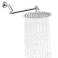 NearMoon Rain Shower Head with 11 Adjustable Arm High Pressure Stainless Steel Rainfall Shower UltraThin Design Pressure Boosting 10 Inch Chrome