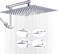 G-Promise GPromise All Metal 12 Inch Rain Shower Head with Adjustable Extension Arm Large Square Shower Head for SpaLike Rainfall Chrome