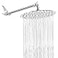 NearMoon Rain Shower Head with 11 Adjustable Arm High Pressure Stainless Steel Rainfall Shower UltraThin Design Pressure Boosting 8 Inch Chrome