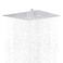 NearMoon Rain Shower Head High Flow Stainless Steel Square Rainfall Shower Waterfall Bath Shower Body Covering Ceiling or Wall Mount 16 Inch Chrome Finish
