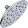 Aqua Elegante Rainfall Shower Head 8 Inch Large Overhead Rain Showerhead With SelfClean Nozzles High Flow Easy Install Adjustable Brass Ball Joint 25 GPM Polished Chrome