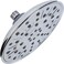 Aqua Elegante Rainfall Shower Head 8 Inch Large Overhead Rain Showerhead With SelfClean Nozzles High Flow Easy Install Adjustable Brass Ball Joint 25 GPM Polished Chrome
