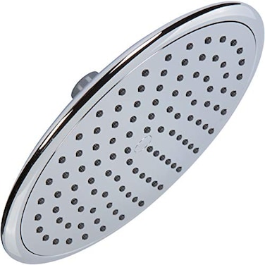 Aqua Elegante Waterfall Showerhead 9 Inch Large Overhead Rain Shower Head With SelfClean Nozzles High Flow Best With Extension Arm 18 GPM Polished Chrome