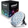 AquaDance AntiClog HighPressure 6setting Shower Head with Nozzle Protection from Growth of Grime for Stronger Shower ChromeWave Blue Jets