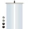SR SUN RISE 12 Inch Rain Shower Head High Pressure Rainfall Showerhead Large Waterfall Shower Head Ultra Thin Water Saving Brushed Nickel 304 Stainless Steel
