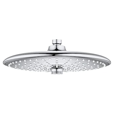 GROHE 26457000 Euphoria 260 Shower Head with 3 Spray Patterns 25 gpm Starlight Chrome 10 Inches