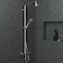 hansgrohe Croma 100 Classic 5inch Showerhead Low Flow Classic 3Spray Full Pulsating Massage Intense Turbo Water Saving with QuickClean in Chrome 04751000