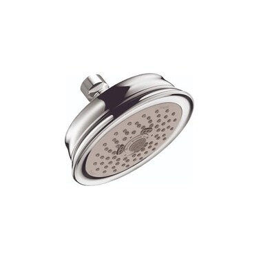 hansgrohe Croma 100 Classic 5inch Showerhead Low Flow Classic 3Spray Full Pulsating Massage Intense Turbo Water Saving with QuickClean in Chrome 04751000