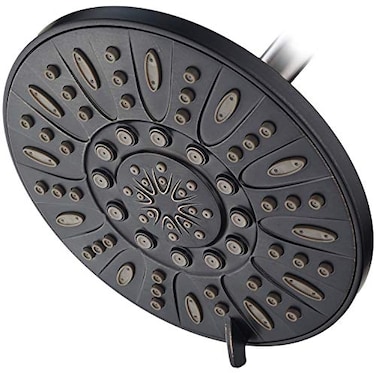 AquaDance OIL RUBBED BRONZE High Pressure 6Setting 7 Rain Shower Head Angle Adjustable AntiClog Showerhead Jets ToolFree Installation USA Standard US Brand