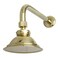 Kingston Brass P10PBCK Victorian 41316Inch Round Raindrop Brass Shower Head with 12Inch Shower Arm Combo in Polished Brass