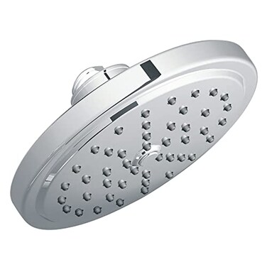 Moen S176EP 7Inch Single Function Eco Performance Shower Head with Immersion Rainshower Technology Chrome