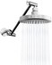 SparkPod Round Rain Shower Head with Extension Arm Height Adjustable Shower Head with High Pressure Performance Easy 1Minute Installation 6 Round Luxury Polished Chrome