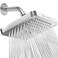 SparkPod Shower Head High Pressure Rain Premium Quality Luxury Design Easy Clean Adjustable Replacement for Your Bathroom Shower Heads Polished Chrome Finish 6 Inch Square