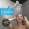 SparkPod Shower Head High Pressure Rain Premium Quality Luxury Design Easy Clean Adjustable Replacement for Your Bathroom Shower Heads Polished Chrome Finish 6 Inch Square