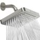 SparkPod Shower Head High Pressure Rain Premium Quality Luxury Design Easy Clean Adjustable Replacement for Your Bathroom Shower Heads Elegant Brushed Nickel 6 Inch Square