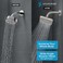 SparkPod Shower Head High Pressure Rain Premium Quality Luxury Design Easy Clean Adjustable Replacement for Your Bathroom Shower Heads Elegant Brushed Nickel 6 Inch Square