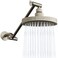 SparkPod Round Rain Shower Head with Extension Arm Height Adjustable Shower Head with High Pressure Performance Easy 1Minute Installation 6 Round Elegant Brushed Nickel