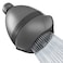 SparkPod 3Inch Extreme High Pressure Shower Heads Pressure Boosting with Rain Massage Pulsating Mode Powerful WaterSaving Showerhead 25 GPM Fixed Shower Head Charcoal Grey