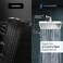 SparkPod Square Rain Shower Head with Extension Arm Height Adjustable Shower Head with High Pressure Performance Easy 1Minute Installation 8 Square Luxury Polished Chrome