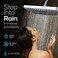 SparkPod 12 Inch Rectangle Rain Shower Head Ceiling or Wall Mount Rainfall Shower Head Large Coverage Showerhead Brass Ball Joint with 360 Adjustment 1Min Install Luxury Polished Chrome