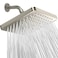 SparkPod Shower Head High Pressure Rain Premium Quality Luxury Design Easy Clean Adjustable Replacement for Your Bathroom Shower Heads Elegant Brushed Nickel 8 Inch Square