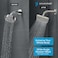 SparkPod Shower Head High Pressure Rain Premium Quality Luxury Design Easy Clean Adjustable Replacement for Your Bathroom Shower Heads Elegant Brushed Nickel 8 Inch Square