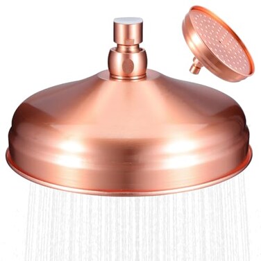 DOITOOL Rain Shower Head78 Inch High Pressure Rainfall Shower Heads for BathroomRound Vintage Antique Shower HeadsWaterfall Shower HeadOverhead Shower Head Replacement