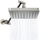 SparkPod Square Rain Shower Head with Extension Arm Height Adjustable Shower Head with High Pressure Performance Easy 1Minute Installation 8 Square Elegant Brushed Nickel