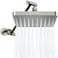 SparkPod Square Rain Shower Head with Extension Arm Height Adjustable Shower Head with High Pressure Performance Easy 1Minute Installation 8 Square Elegant Brushed Nickel