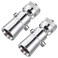Enhon 2 Setting Pivoting Single Spray Shower Head with Shut Off Valve Replacement for 52652PK Compatible with Delta Shower 25 GPM Brass Water Saving Shower Head Chrome 1 Diameter Spray Face 2 Set