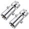 Enhon 2 Setting Pivoting Single Spray Shower Head with Shut Off Valve Replacement for 52652PK Compatible with Delta Shower 25 GPM Brass Water Saving Shower Head Chrome 1 Diameter Spray Face 2 Set