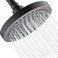 BRIGHT SHOWERS High Pressure Shower Head 6 Inch Rain Shower Head 2 Spray Settings Rainfall Shower Heads Adjustable Angle Replacement Bathroom Showerhead Easy Installation Oil Rubbed Bronze