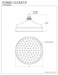 Kingston Brass K124A7 Victorian Shower Head Brushed Brass 8 x 8 x 3