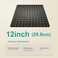 AULEEND Square Rain Shower Head High Flow Stainless SteelWork with any decorative styleAll Metal Rainfall Shower Head Matte Black 12
