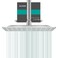 AULEEND Square Rain Shower Head High Flow Stainless SteelWork with any decorative styleAll Metal Rainfall Shower Head Brushed Nickel 10