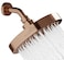 Heatsistence Rainfall Shower Head 6 High Pressure Shower Heads 18 GPM Shower Heads with AntiClog 90 Rubber Jets 360 Rotation Adjustable Shower Head Rustproof Bathroom Shower Head Rose Gold