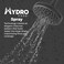 Pfister HydroFuse Shower Head Shower Arm Not Included 6Function 175 GPM Spot Defense Matte Black Finish 015WS2HF01SDB
