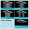 Hibbent Rain Shower Head 13 High Pressure Rainfall Square 5 Spray Mode Showerhead with 16 Shower Head Extension Arm Solid Brass Adjustable Shower Arm Extender Waterfall fixed Showerheads Chrome