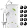 Hibbent cUPC All Metal 10 Rainfall Showerhead Combo High Pressure Shower Head with 10Spray Mode Handheld Innovative 4way Diverter with Pause Mode 71 Shower Hose and Holder Chrome